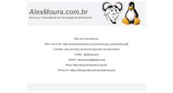 Desktop Screenshot of alexmoura.com.br