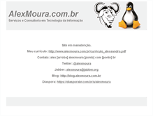 Tablet Screenshot of alexmoura.com.br